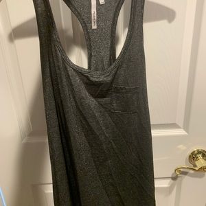 Michael Stars muscle cut racer back glittery tank